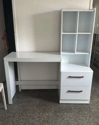 Escrivaninha Silvana Tuboarte 2 Gavetas 5 Nichos