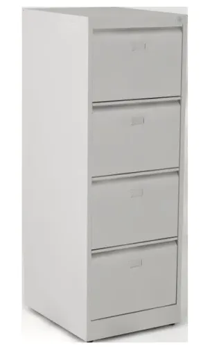 ARQUIVO DE AÇO COM 04 GAVETAS PARA PASTA SUSPENSA 135X47,4X57CM CINZA