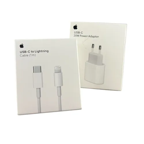 Carregador Iphone 20w Completo Original Apple 