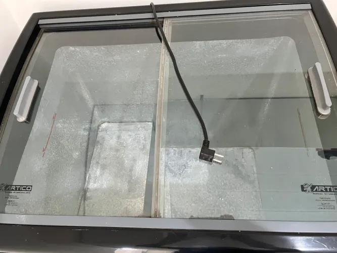 Freezer Horizontal tampa de Vidro