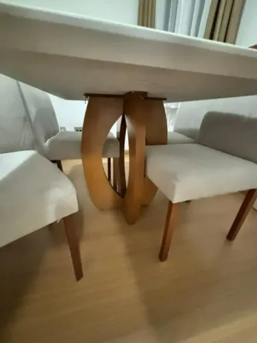 MESA DE JANTAR 4 Lugares Bege - USADA