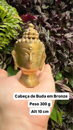 Cabeça de Buda em Bronze