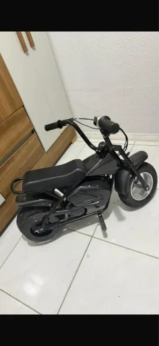Mini Moto Elétrica Infantil 6,5 300w 60kg 21km/h Com Freio a disco