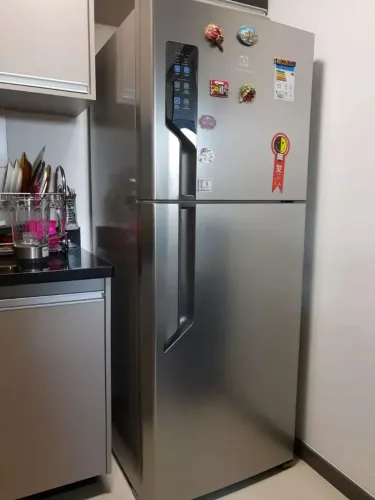 Geladeira Eletrolux Frost Free duplex inox