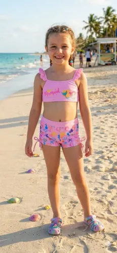 Conjunto de Praia Infantil - Sereia