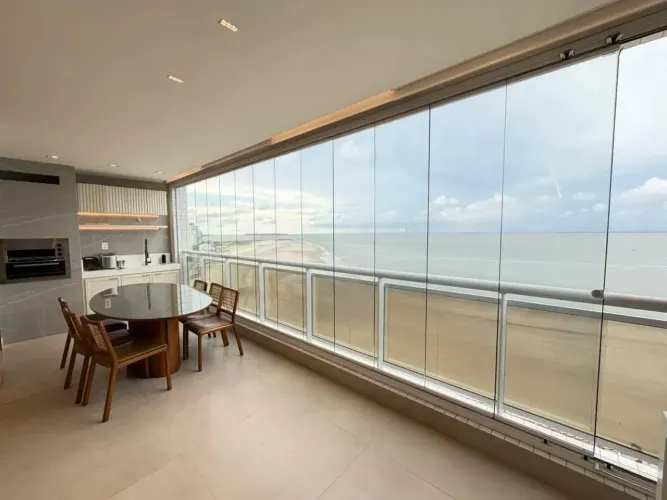 APARTAMENTO ALTO PADRÃO NA PONTA DAREIA | ED. MANGATA | VISTA MAR | 178m² | MOBILIADO