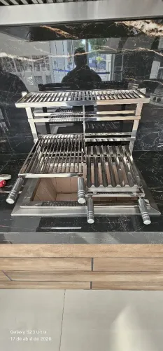 GRIIL INOX, artesanal p/ churrasqueira 70cm x 45
