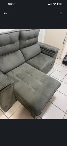 SOFÁ RETRÁTIL AVELUDADO