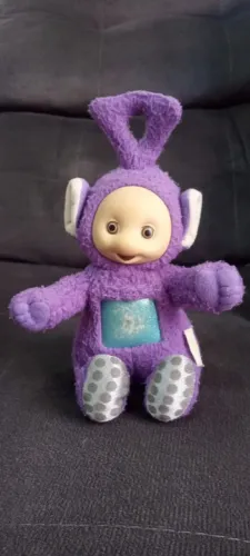 Pelúcia tinky winky teletubbies original estrela 1998