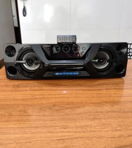 Mini System Panasonic 250rms Bluetooh, USB ,cd ,rádio , aux, controle remoto