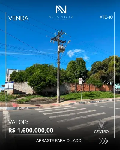 Terreno de 870m² no Centro de Boa Vista por R$1,6 mi