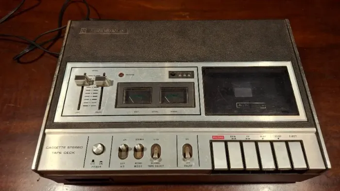 Gravador Toca-fitas cassete Panasonic RS 262US Japonês - ligando