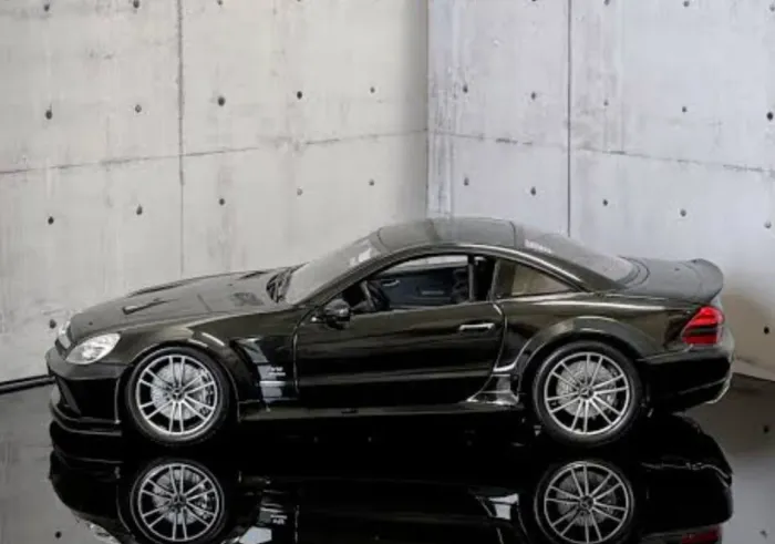 Miniatura 1:18 minichamps raríssima mercedes sl65 black séries v12