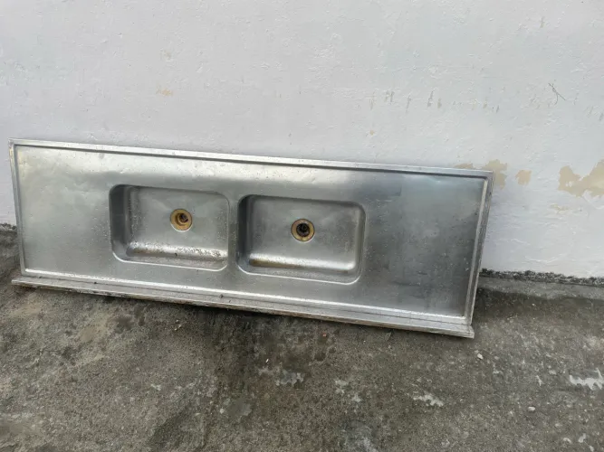 Pia inox dupla 