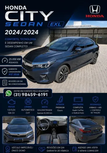 Honda City Sedan EXL 1.5 Flex 16V 4P Aut. 2024