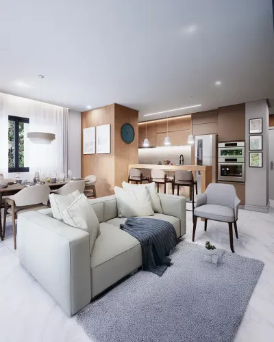 Apartamento para venda tem 86 metros quadrados com 2 quartos