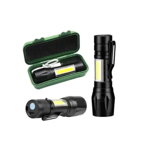 Mini Lanterna Compacta Led Iluminação Forte Usb 3 Modos Bommax Bm-A033