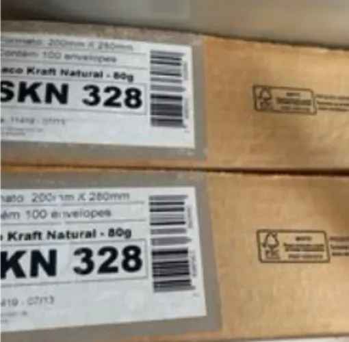 Envelopes Kraft Natural 200mm x 280mm - 100 unidades
