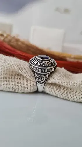Anel de Formatura Personalizado para Computação em Prata
