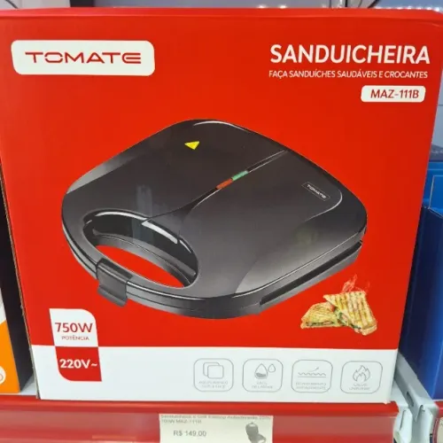 Sanduicheira e Grill Elétrico 750W Anti Aderente