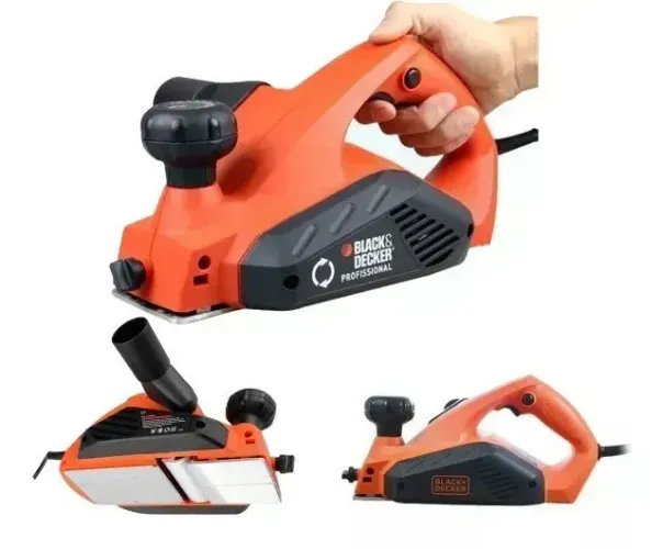 Plaina Elétrica Black Decker 650w 7698 Corte Por Passada