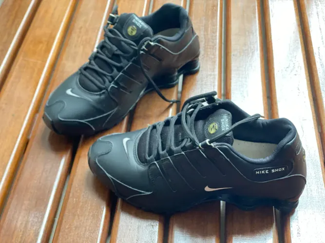 Nike Shox preto couro novo 41 Raridade esse modelo