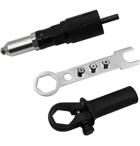 KIT ADAPTADOR REBITADOR PARA FURADEIRA E PARAFUSADEIRA