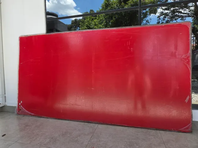 Chapa de Acrílico 10mm Vermelho