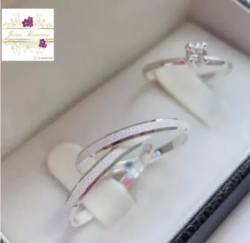 Alianças de Prata legitima modelo slim pronta entrega, envio imediato