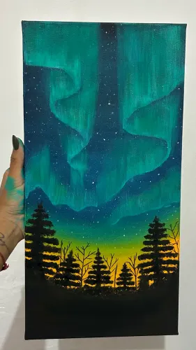 Tela aurora boreal