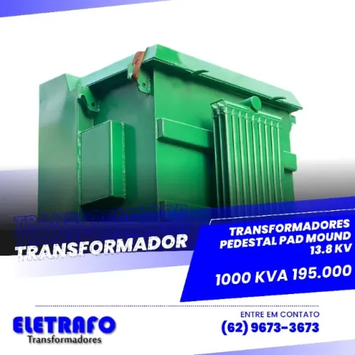 Transformador Pedestal 1000 kVA - Potência e Eficiência Urbana