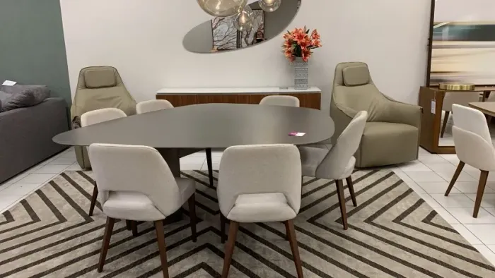 Mesa de jantar com 6 cadeiras - Dunelli