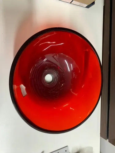 cuba para banheiro - vermelha