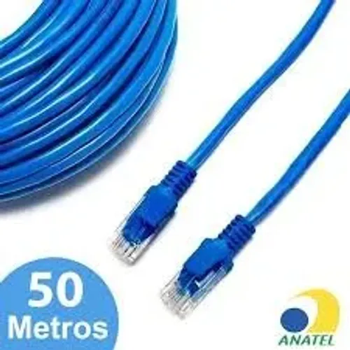 Cabo De Rede Rj Lan Rj45 Cat5 50 Metros