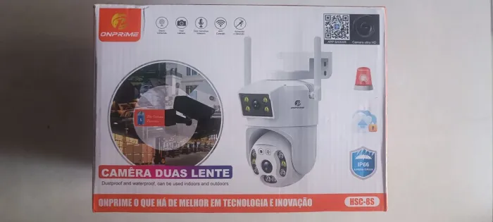 Câmera Duas Lentes Wi-Fi Prova dágua