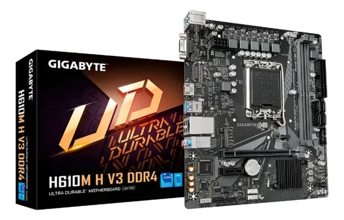 Placa Mãe Gigabyte H610m H, Intel 12ª/13ª Gen, Lga1700 + Instalação Gratis - Nova Lacrada