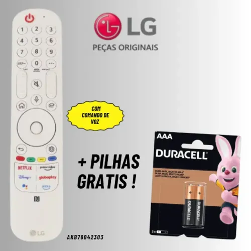 Controle Remoto de Tv LG Smart Magic Original AKB * = MR22GN Com Comando De Voz