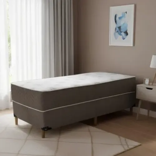 Em estoque! Cama Box Solteiro Molas Bonnel D28