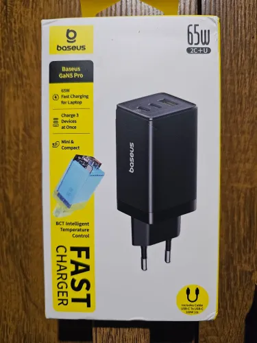 Carregador baseus 65w fast charger