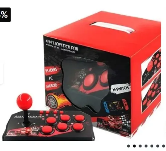 Controle Fliperama Ns-002 Arcade Nitendo, Ps2, PC e Android