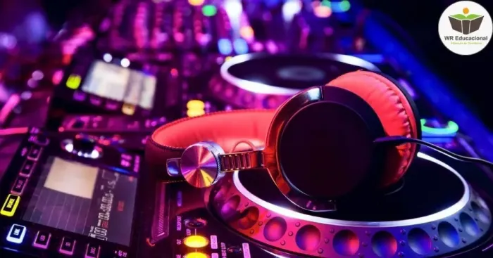 Dj, som e iluminação para eventos