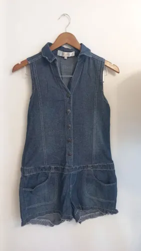 Macacão Jeans Rétro