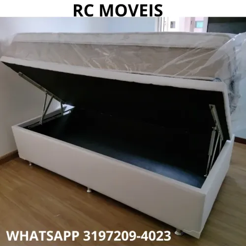 Cama Box Baú Solteiro 88x1,88 - Baú Blindado