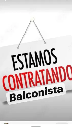 Vaga de balconista 