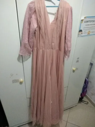 Vestido de Festa Longo Rosê