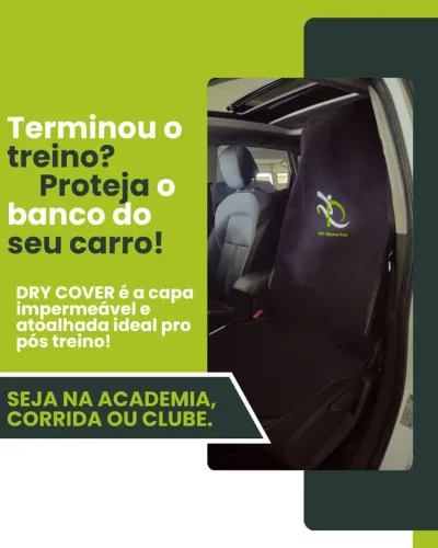 Capa Impermeável para Banco de Carro - Proteja seu carro após o treino!