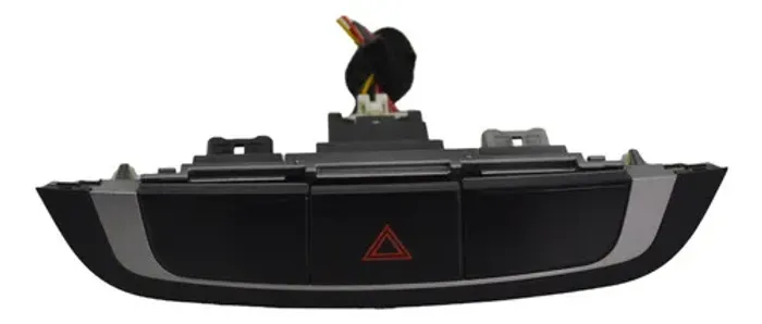 Moldura Botão Pisca Alerta Painel Ix35 2012 Original Preto