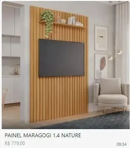 Painel Maragogi 1,40m de Largura x 2,20m de Altura Ripado - Receba com Frete Grátis