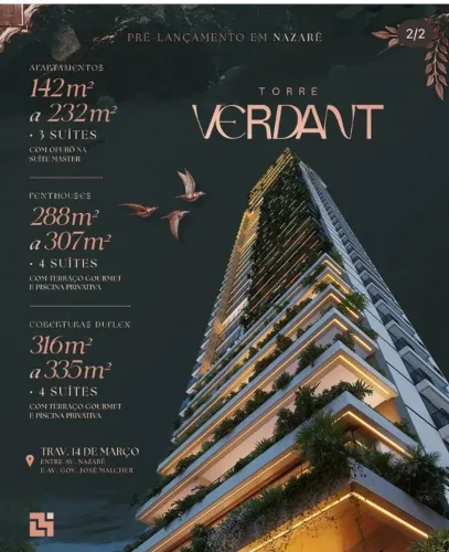 Nazaré Edifício Torre Verdant com 142m²
