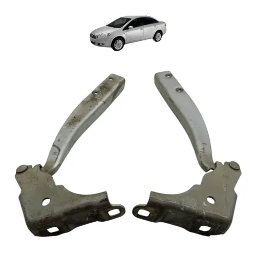 Par Dobradiça Capô Fiat Linea 2008 2009 2010 2011 2012 2013